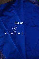Royal blue Semi Silk Saree