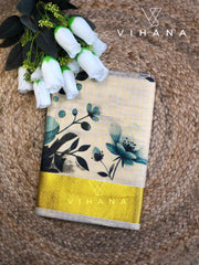 Golden Tissue Kerala Set Saree - VS405
