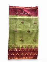 Katan Tussar Silk Saree with Embroidery-VS529