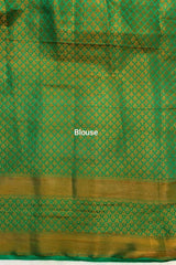 Perfect Red and Green Soft Semi Silk Saree