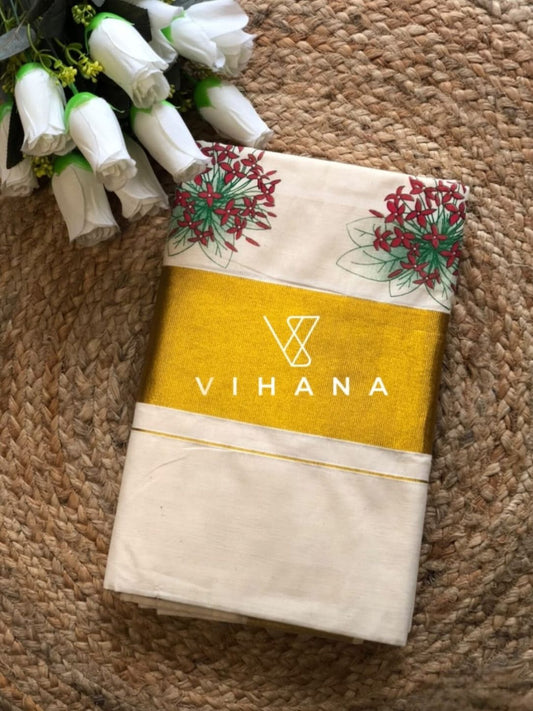Kerala Cotton Set Saree-VS392