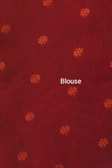Dark Green Banarasi Saree with Maroon Border