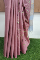 Dusty Mouve Kota Munga Silk Saree