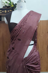 Wine Kota Munga Silk Embroidery