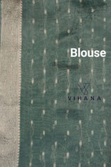 Green Banarasi silk saree