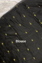 Warm Olive Green Maheswari Silk Cotton Saree