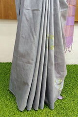 Grey Kota Munga Silk Saree
