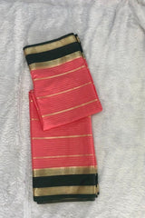 Pink Semi Mysore Silk Saree