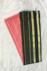 Pink Semi Mysore Silk Saree