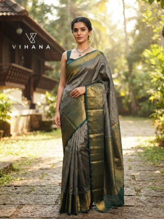 Jacquard Weaving Silk Saree -VS388