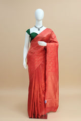 Red Banarasi Silk Saree
