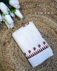 Kerala Cotton Off White Color Set Mundu -VS492