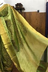 Green Kanjivaram Tissue Silk Saree