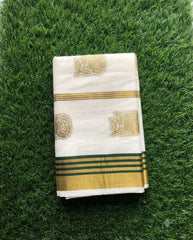 Kerala Set Saree with Blouse-VS370