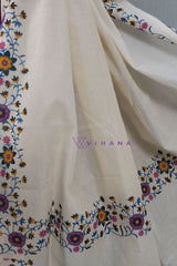 Kerala Traditional Cotton Floral Print Set Saree