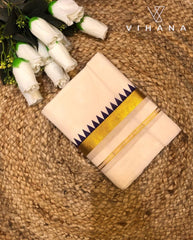 Kerala Cotton Off White Color Set Mundu -VS494
