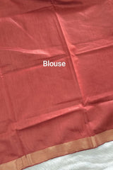 Maroon Maheswari Semi Tussar Silk Saree