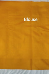 Yellow Banarasi Katan Silk Saree