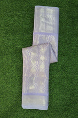 Lavender Kanjivaram Inspired Tissue Silk Saree