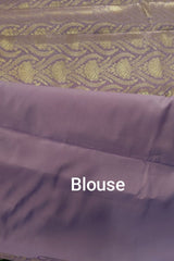 Lavender Kanjivaram Inspired Tissue Silk Saree