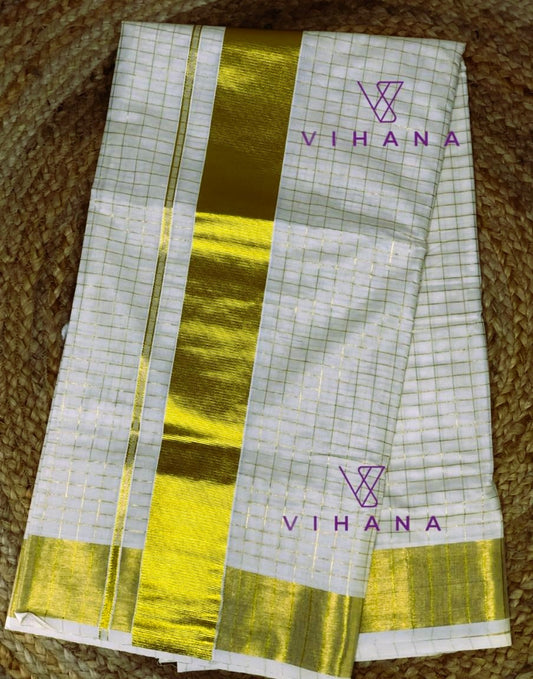 Kerala Cotton Set Saree-VS468