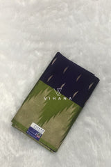 Stunning Purple and Green Kanjivaram Soft Silk Saree