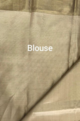 Golden Yellow Kanjivaram Tissue Silk Saree