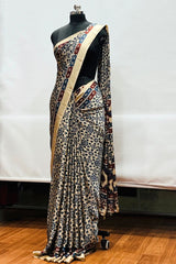 Premium Beige Modal Silk Saree