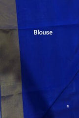 Blue Banarasi Katan Silk Saree