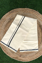 Earthy Black Puliyilakara Cotton Set Saree
