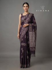 Kota Silk Saree with Katwar Batik Print – VS513