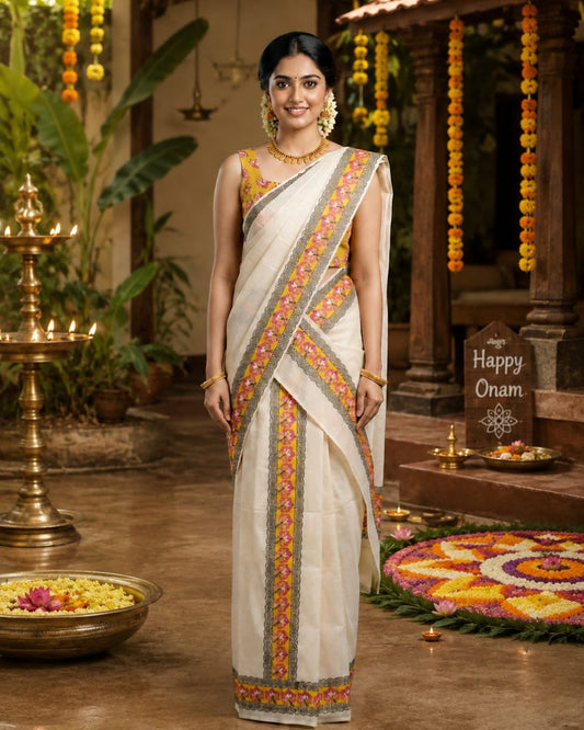 Kerala Cotton Set Mundu-VS455