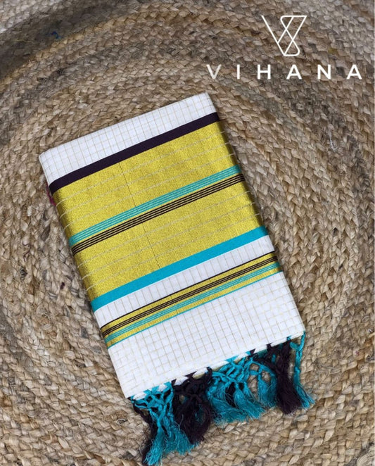 Kerala Cotton Set Saree-VS469