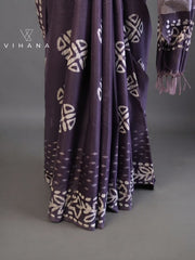 Kota Silk Saree with Katwar Batik Print – VS513