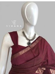 Tussar Silk Saree Paisley Motif-VS517
