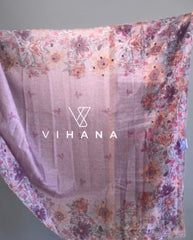 Kota net Cotton Lavender Color Saree– VS522
