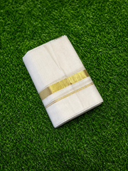 Kerala Cotton Off White Color Set Mundu -VS495