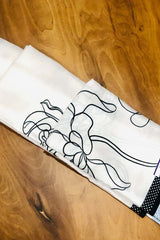 Sophisticated Splendor White color Japan Satin with Digital print Saree from Vihana