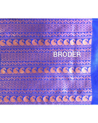 Semi Soft Silk Saree Royal Blue Color-VS520