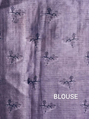 Kota net Cotton Lavender Color Saree– VS522