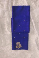 Blue Banarasi Raw Mango Silk Saree