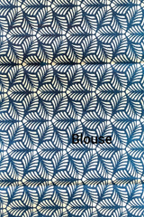 Blue Floral Print Kerala Cotton Set Saree