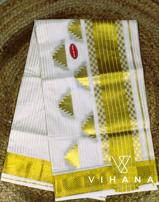Kerala Cotton Set Saree-VS471