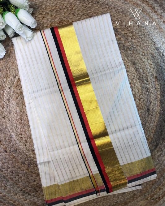 Kerala Cotton Set Saree - VS440