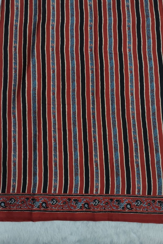 Premium Modal Silk Saree with Multi color Strip