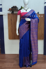 Royal blue Semi Silk Saree