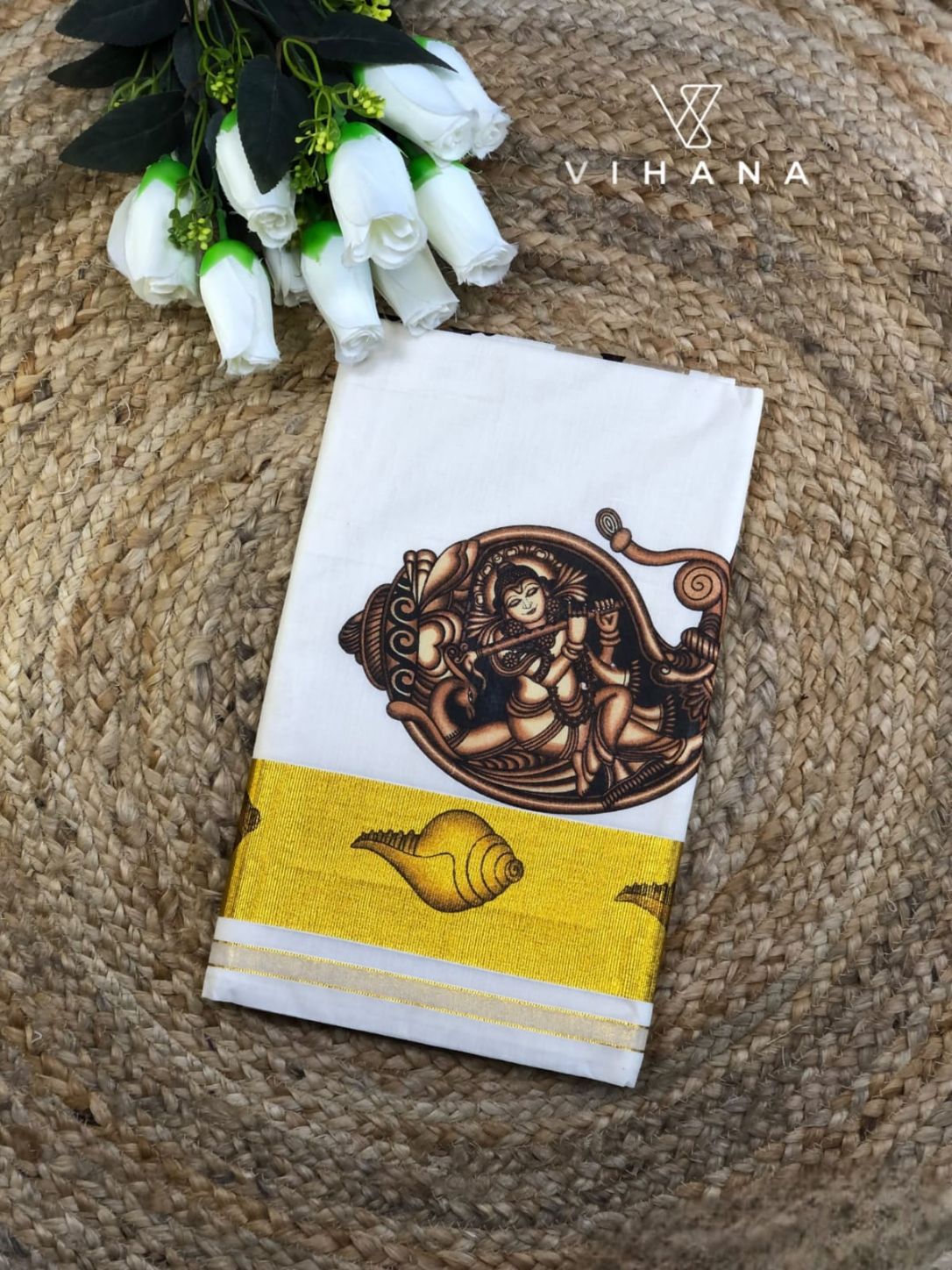 Kerala Cotton Set Saree - VS435