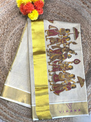 Palki Design Kerala Tissue Set Saree - VS406