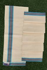 Traditional Kerala Attire Mulloth Cotton Handloom Set Mundu