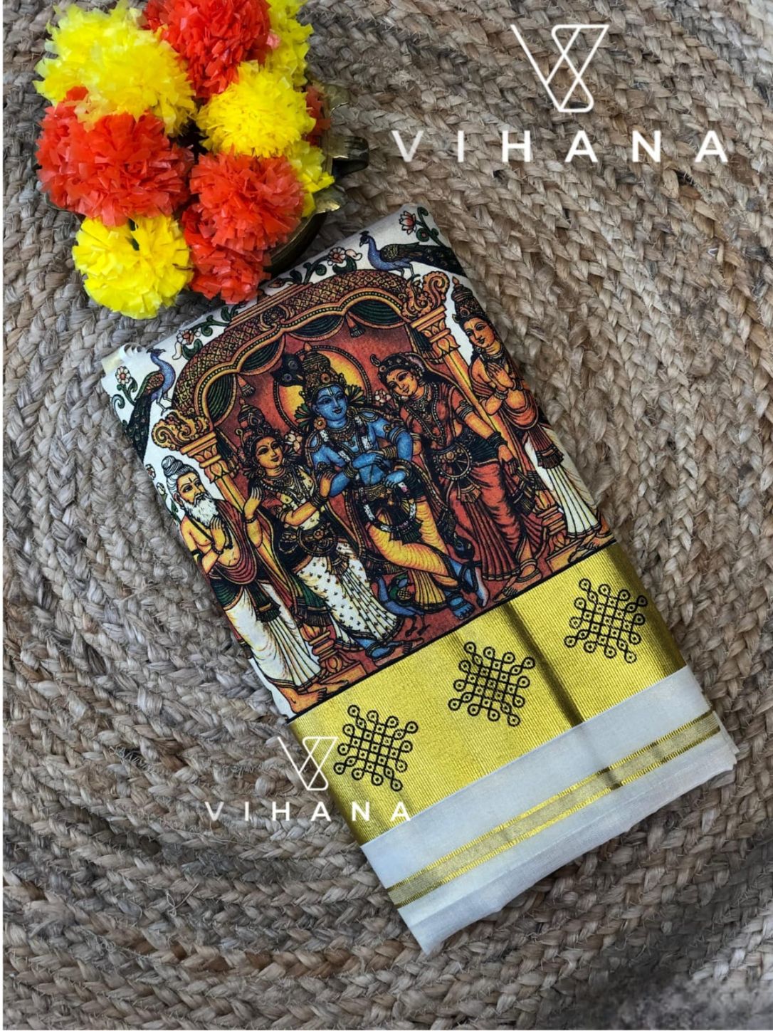 Kerala Tissue Set Saree - VS408